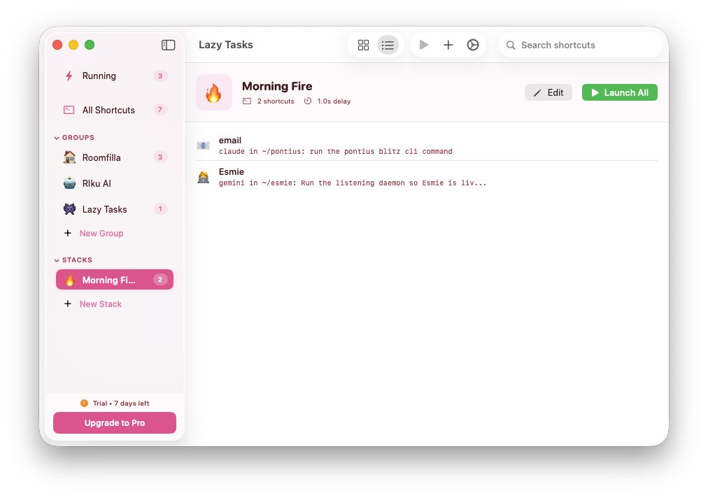 Lazy Tasks Stacks screenshot